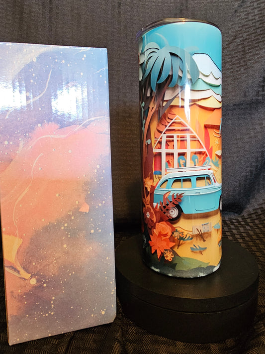 3D Camper Tumbler