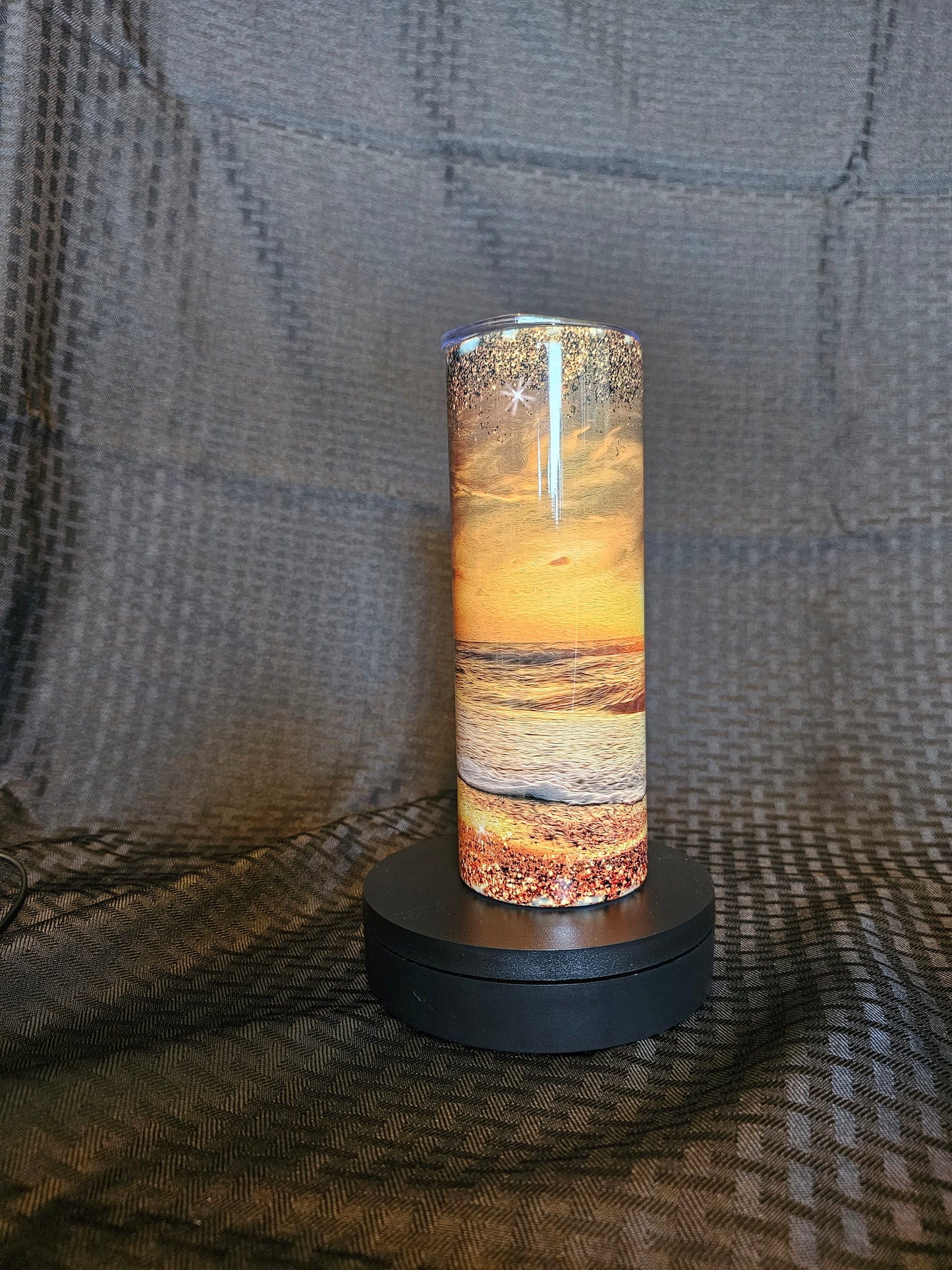 Golden Sunset Beach Tumbler