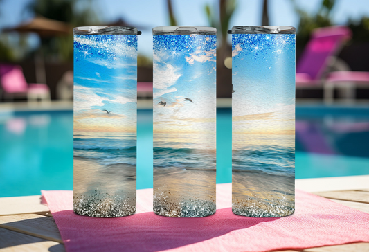 Beach Birds Tumbler