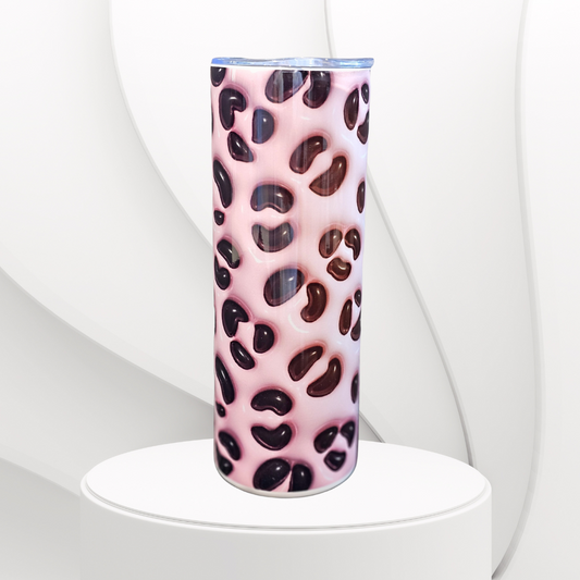 Pink Animal Print 20 oz Tumbler