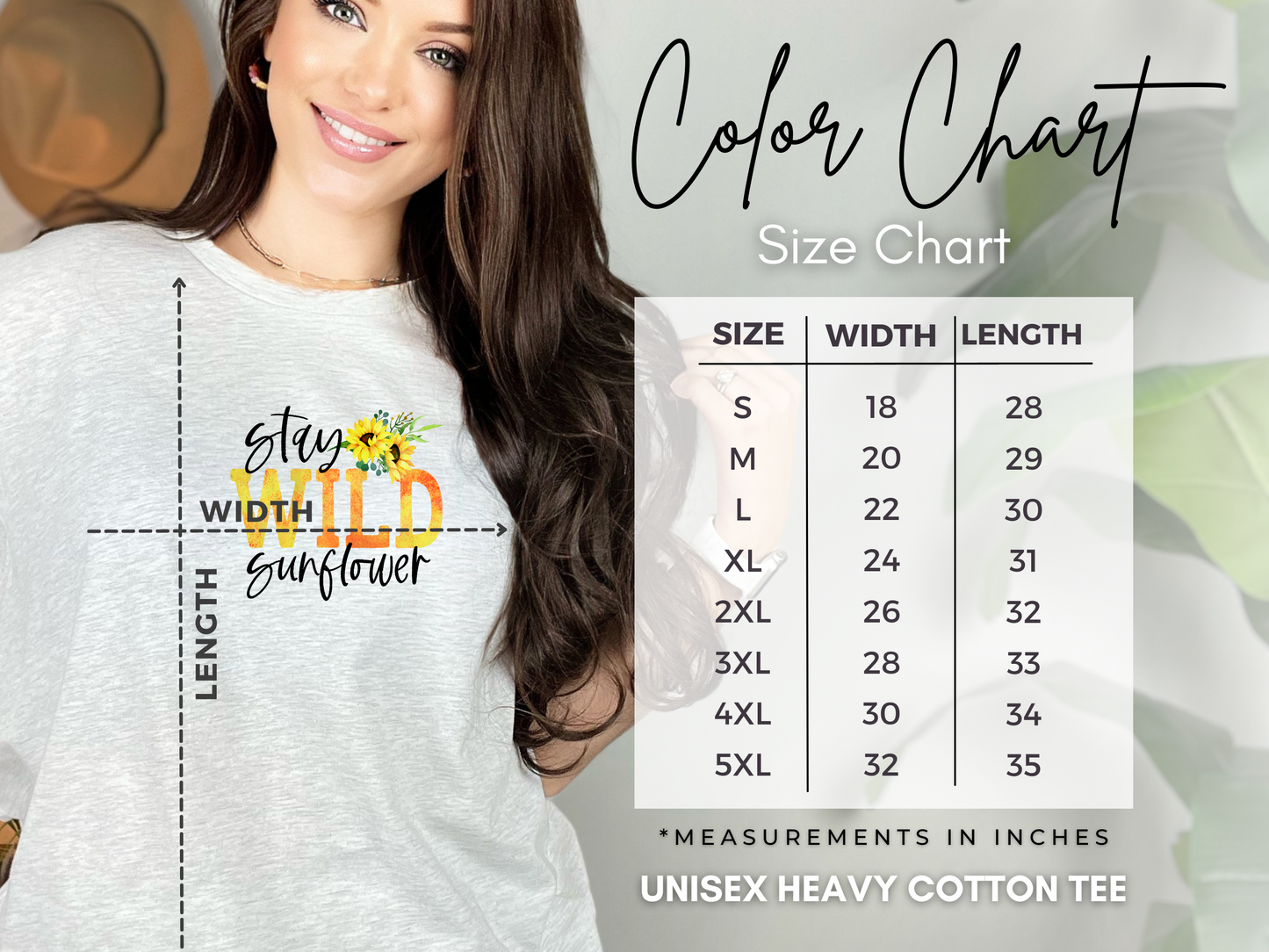 Stay Wild Sunflower T-Shirt, Floral T-shirt, Women Gift Tee, Motivational T-shirt, T-Shirt for Women Trendy, Gildan 5000