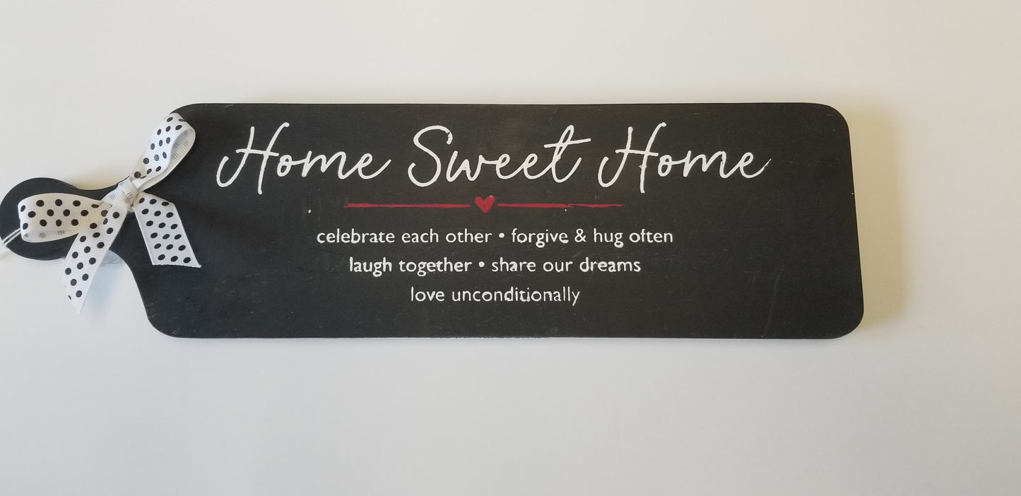 The Home Collection: Home Sweet Home Cutting Board