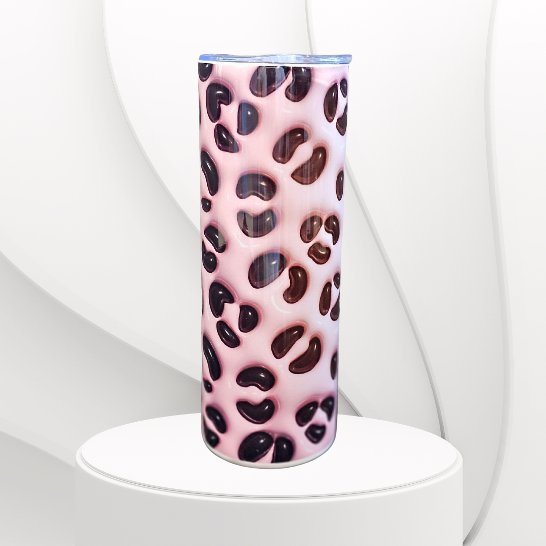 Pink Animal Print 20 oz Tumbler