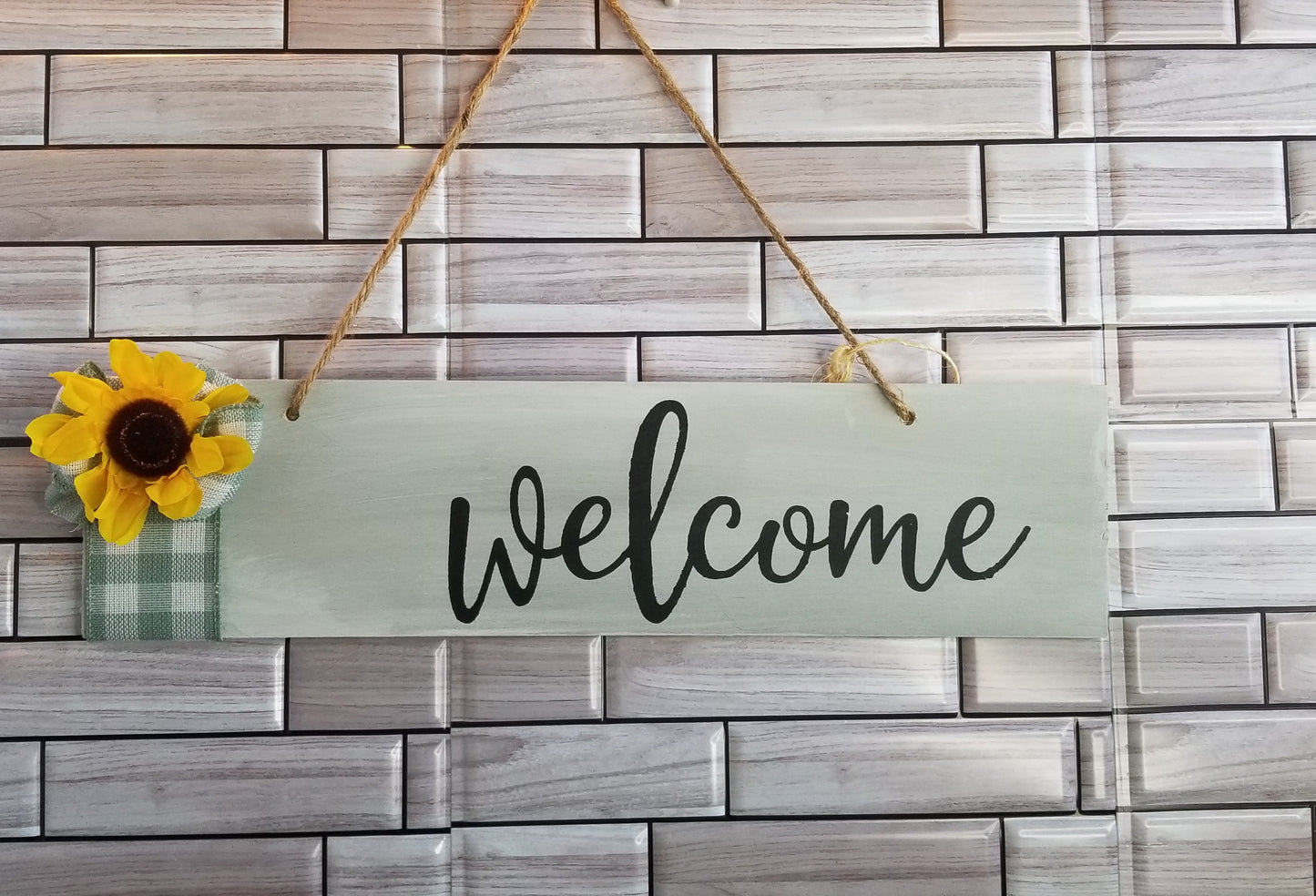 Sunflower Welcome Sign