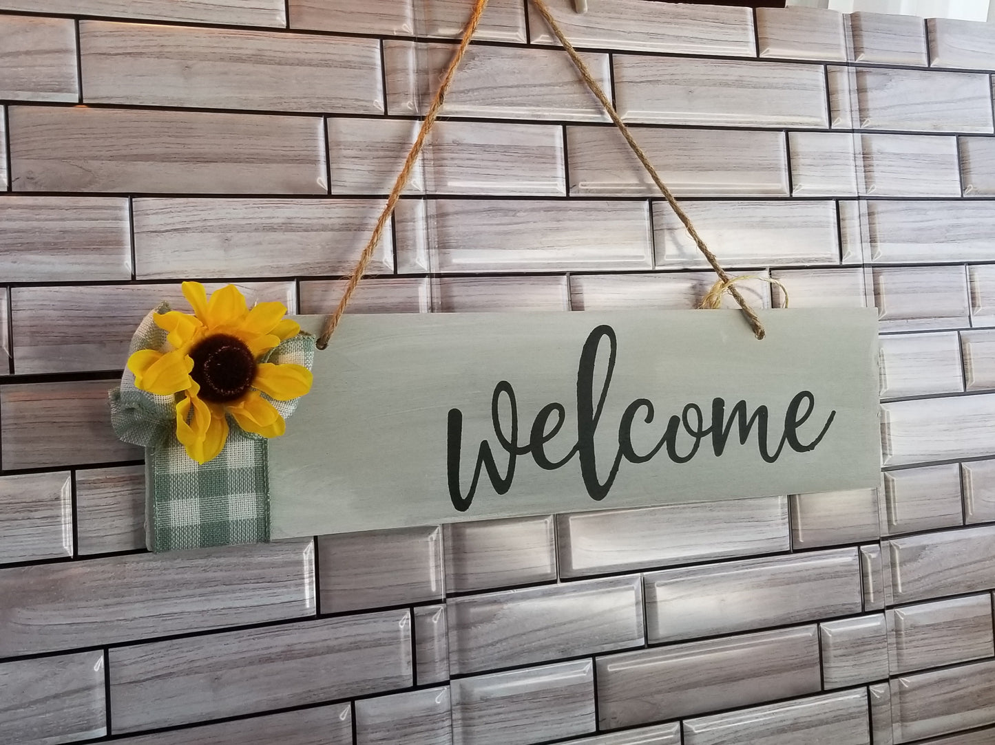 Sunflower Welcome Sign